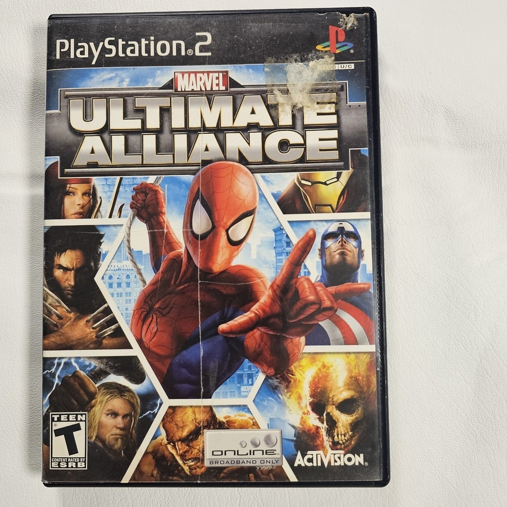 Marvel Ultimate Alliance Video Game for‎ PlayStation2 (PS2) with Manual